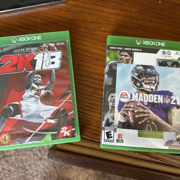 NBA 2k18 and Madden NFL 21